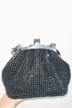 Stylish Glitter Rhinestones Evening Bag -Acorpstyle XTT0020 BK 1 20 4
