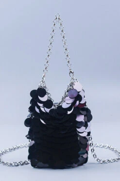 Stylish Sequin Chain Evening Bag 21 Stylish Sequin Chain Evening Bag -Acorpstyle XTT0023 BK 1