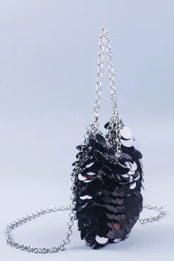 Stylish Sequin Chain Evening Bag 19 Stylish Sequin Chain Evening Bag -Acorpstyle XTT0023 BK 1 20 2