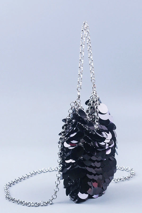Stylish Sequin Chain Evening Bag 9 Stylish Sequin Chain Evening Bag - Image 9