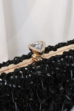 Gorgeous Sequin Chain Evening Bag 7 Gorgeous Sequin Chain Evening Bag -Acorpstyle XTT0024 BK 1 20 1