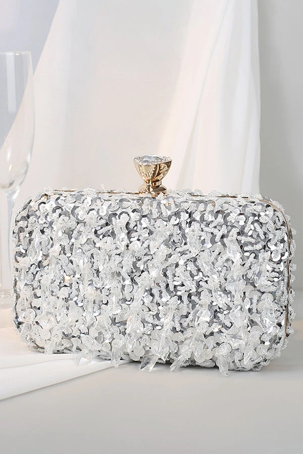 Gorgeous Sequin Chain Evening Bag 2 Gorgeous Sequin Chain Evening Bag - Image 2