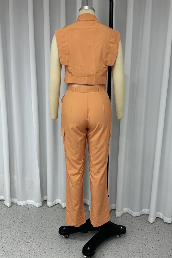 Commuting Lapel Top & Pants Set 5 Commuting Lapel Top & Pants Set - Image 5