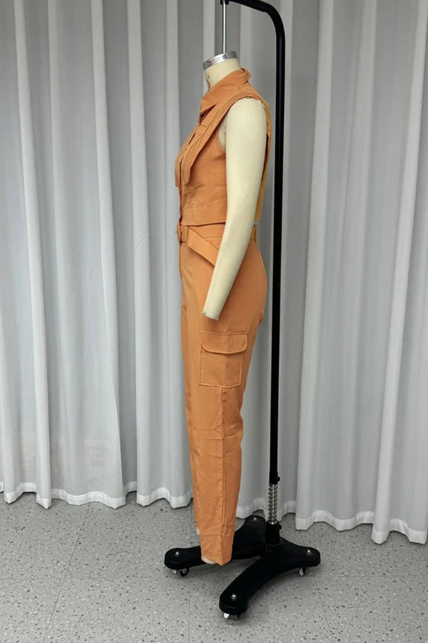 Commuting Lapel Top & Pants Set 6 Commuting Lapel Top & Pants Set - Image 6