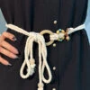 Bohemian Braided Hemp Rope Belt