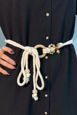 Bohemian Braided Hemp Rope Belt