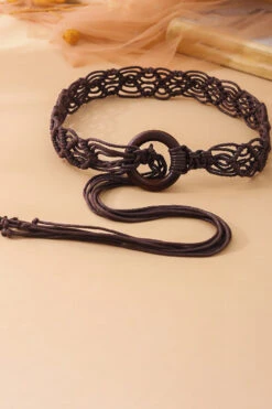Resort Braided Tassel Knotted Belt