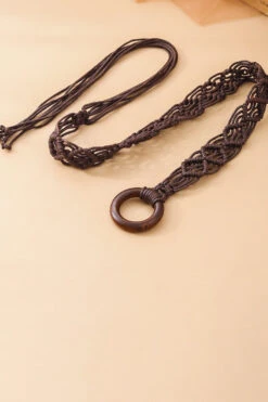 Resort Braided Tassel Knotted Belt -Acorpstyle XTU0453 CO 3