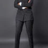 Stylish Striped Peak Lapel Blazer & Pants Set