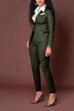 Elegant Decorative Pocket Blazer & Pants Set 18 Elegant Decorative Pocket Blazer & Pants Set -Acorpstyle XTX2140 AG 1