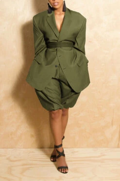 Stylish Elastic Waistband Blazer & Shorts Set 13 Stylish Elastic Waistband Blazer & Shorts Set -Acorpstyle XTX4692 OL 1 c9d0275b 6bb6 4f6d 9705 66f69855224c