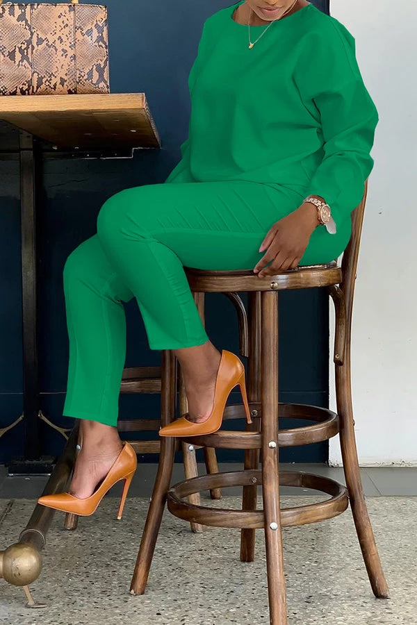 Comfy Chic Shoulder Top & Pants Set 2 Comfy Chic Shoulder Top & Pants Set - Image 2