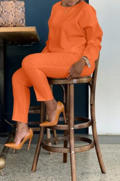 Comfy Chic Shoulder Top & Pants Set 24 Comfy Chic Shoulder Top & Pants Set -Acorpstyle XTY3176 OR 1 20 3