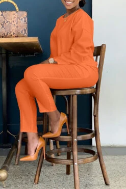 Comfy Chic Shoulder Top & Pants Set 25 Comfy Chic Shoulder Top & Pants Set -Acorpstyle XTY3176 OR 1 20 5