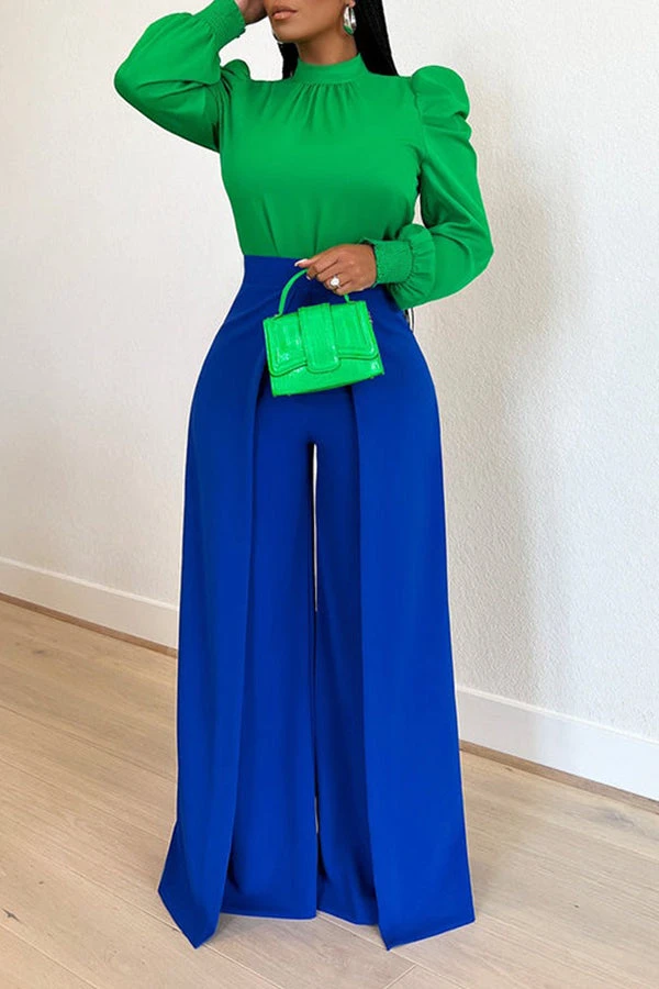 Chic Puff Sleeve Tie Back Blouse 1 Chic Puff Sleeve Tie Back Blouse