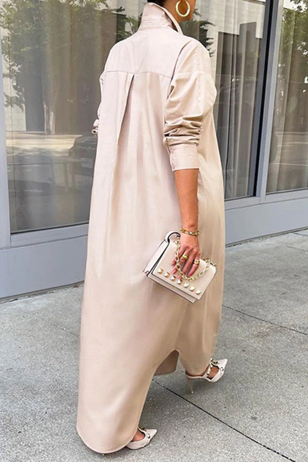 Chic Button Up Classic Shirt Dress 2 Chic Button Up Classic Shirt Dress - Image 2