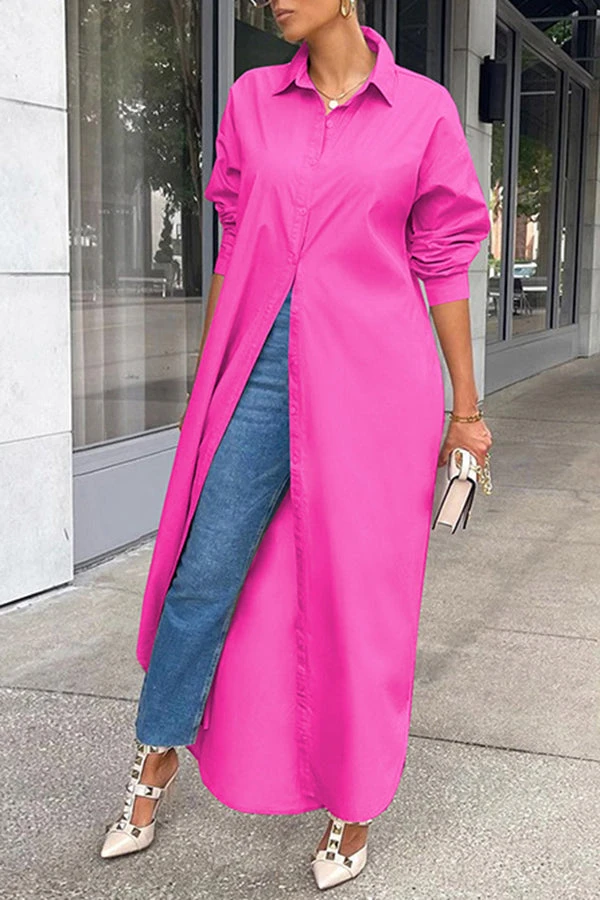 Chic Button Up Classic Shirt Dress 9 Chic Button Up Classic Shirt Dress - Image 9