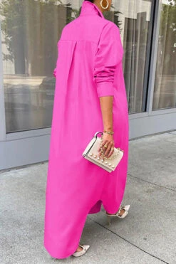 Chic Button Up Classic Shirt Dress 19 Chic Button Up Classic Shirt Dress -Acorpstyle XTY3182 RR 1 20 2