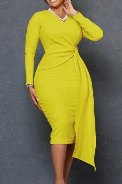 Surplice Neck O-ring Detail Dress 9 Surplice Neck O-ring Detail Dress -Acorpstyle XTY3845 YE 1 3fc5dafb 1599 4b2a 80e2 b2a70bbda812