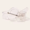 Eyelet Decor Clear Buckle Belt