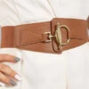 Metal Buckle Elastic Waistband