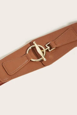 Metal Buckle Elastic Waistband -Acorpstyle XTY4552 KH 3