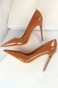 Simple Stiletto Patent Leather High Heels -Acorpstyle XTY4691 BR 2