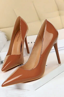 Simple Stiletto Patent Leather High Heels -Acorpstyle XTY4691 BR 5