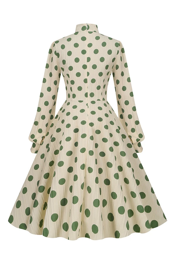 Polka Dot Bowknot Swing Dress 3 Polka Dot Bowknot Swing Dress - Image 3