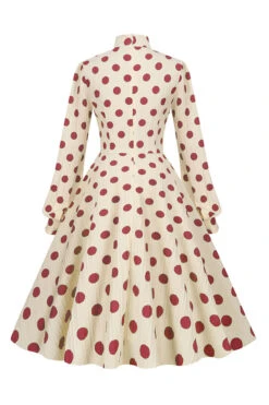 Polka Dot Bowknot Swing Dress 11 Polka Dot Bowknot Swing Dress -Acorpstyle XTY4918 RE 3