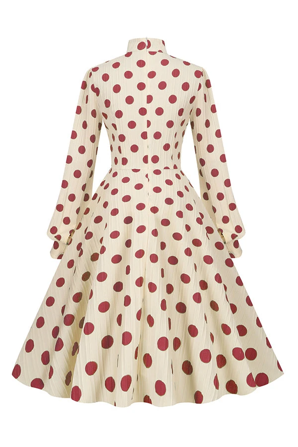 Polka Dot Bowknot Swing Dress 6 Polka Dot Bowknot Swing Dress - Image 6