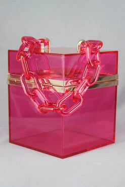 Handle Acrylic Clear Box Bag -Acorpstyle XTY4979 RR 1