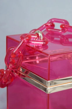 Handle Acrylic Clear Box Bag -Acorpstyle XTY4979 RR 4