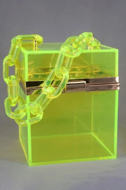 Handle Acrylic Clear Box Bag -Acorpstyle XTY4979 YE 3