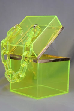 Handle Acrylic Clear Box Bag -Acorpstyle XTY4979 YE 4