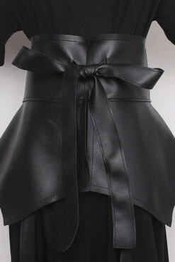 Chic PU Knotted Belt -Acorpstyle XTY5037 BK 2