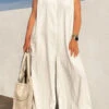 Cozy Sleeveless Wide Leg Jumpsuit