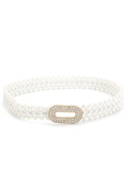 Elegant Stretch Pearl Belt