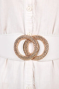 Vintage Metal Shine Belt