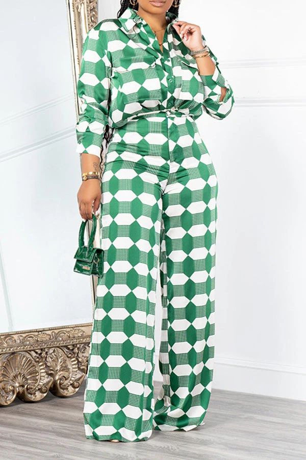 Cozy Graphic Print Shirt & Pants Set 1 Cozy Graphic Print Shirt & Pants Set