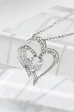 Elegant Zircon Love Heart Necklace