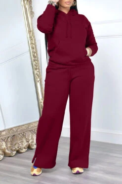 Kangaroo Pocket Hoodie & Sweatpants Set 22 Kangaroo Pocket Hoodie & Sweatpants Set -Acorpstyle XTY6258 WR 2