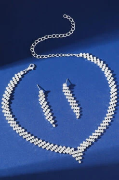 Glittery Advanced Geometric Rhinestone Jewelry -Acorpstyle XTY6293 SI 3