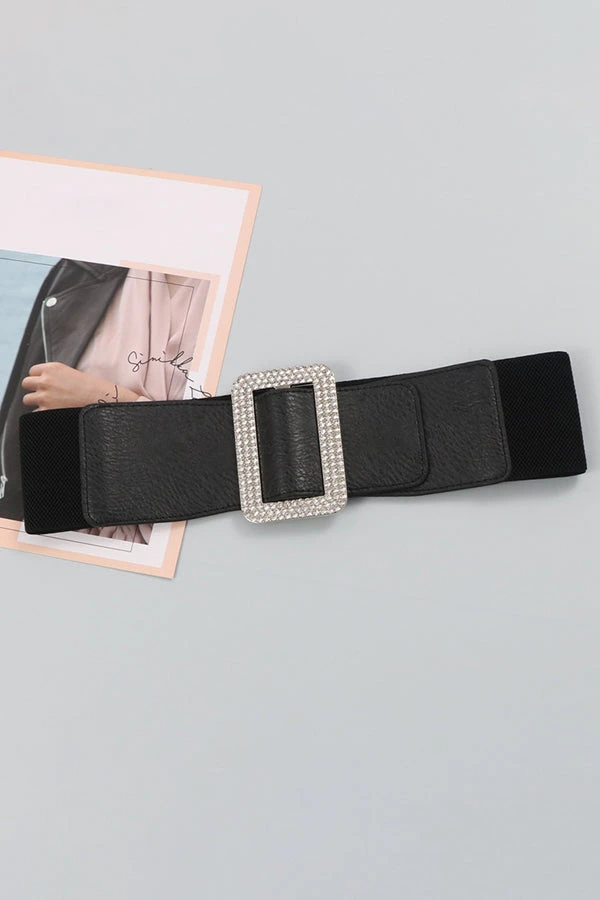 Stylish Artificial PU Rhinestones Square Buckle Belt 4 Stylish Artificial PU Rhinestones Square Buckle Belt - Image 4