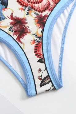 Stylish Slim One-Piece Swimsuit & Cover-Up Skirt Set 23 Stylish Slim One-Piece Swimsuit & Cover-Up Skirt Set -Acorpstyle XTY6582 BL 3