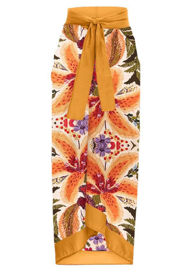 Stylish Slim One-Piece Swimsuit & Cover-Up Skirt Set 2 Stylish Slim One-Piece Swimsuit & Cover-Up Skirt Set - Image 2