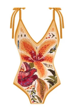 Stylish Slim One-Piece Swimsuit & Cover-Up Skirt Set 16 Stylish Slim One-Piece Swimsuit & Cover-Up Skirt Set -Acorpstyle XTY6582 YE 3