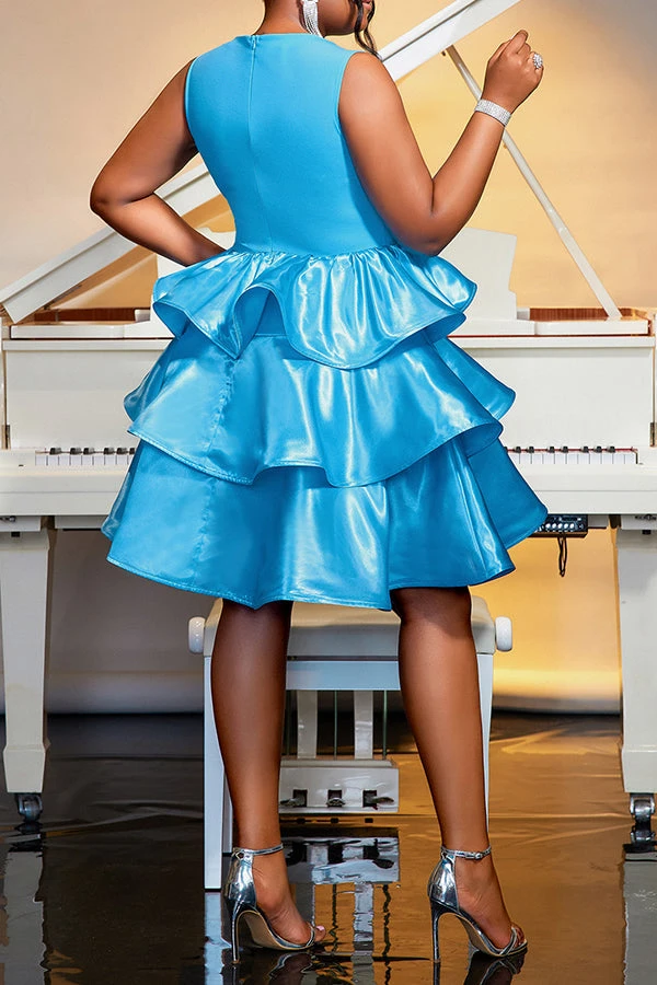 Gorgeous Layered Ruffle Midi Dress 3 Gorgeous Layered Ruffle Midi Dress - Image 3