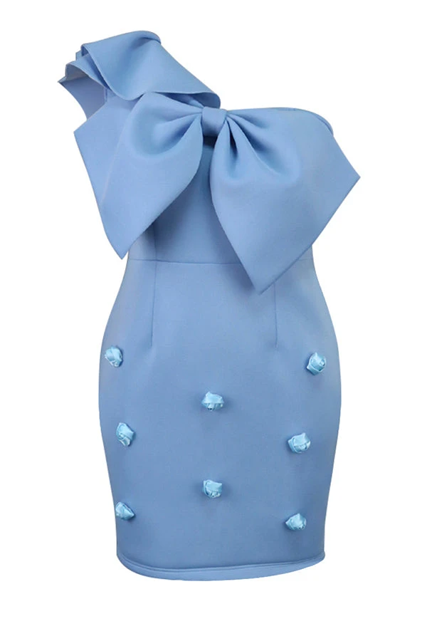 Party Bow Tie Off Shoulder Dress 3 Party Bow Tie Off Shoulder Dress - Image 3