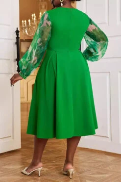 Party Beaded High-Waist A-Line Skirt 8 Party Beaded High-Waist A-Line Skirt -Acorpstyle XTY6869 GR 4